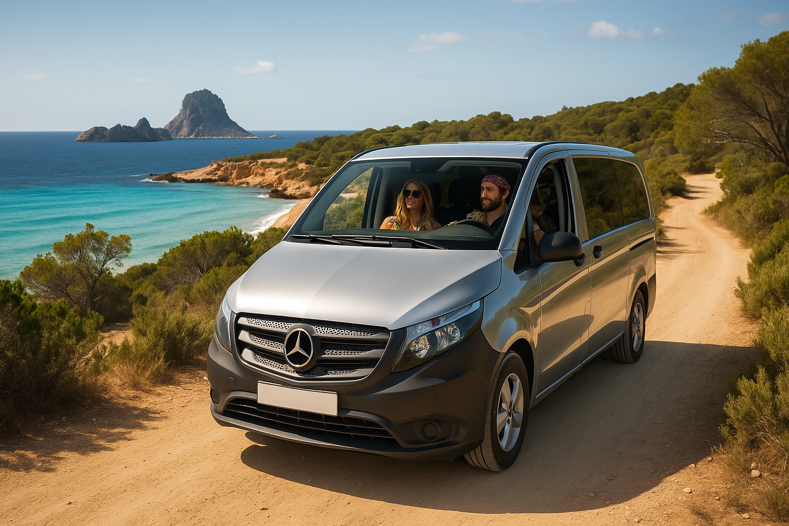 Alquiler furgoneta premium Mercedes Vito en Ibiza