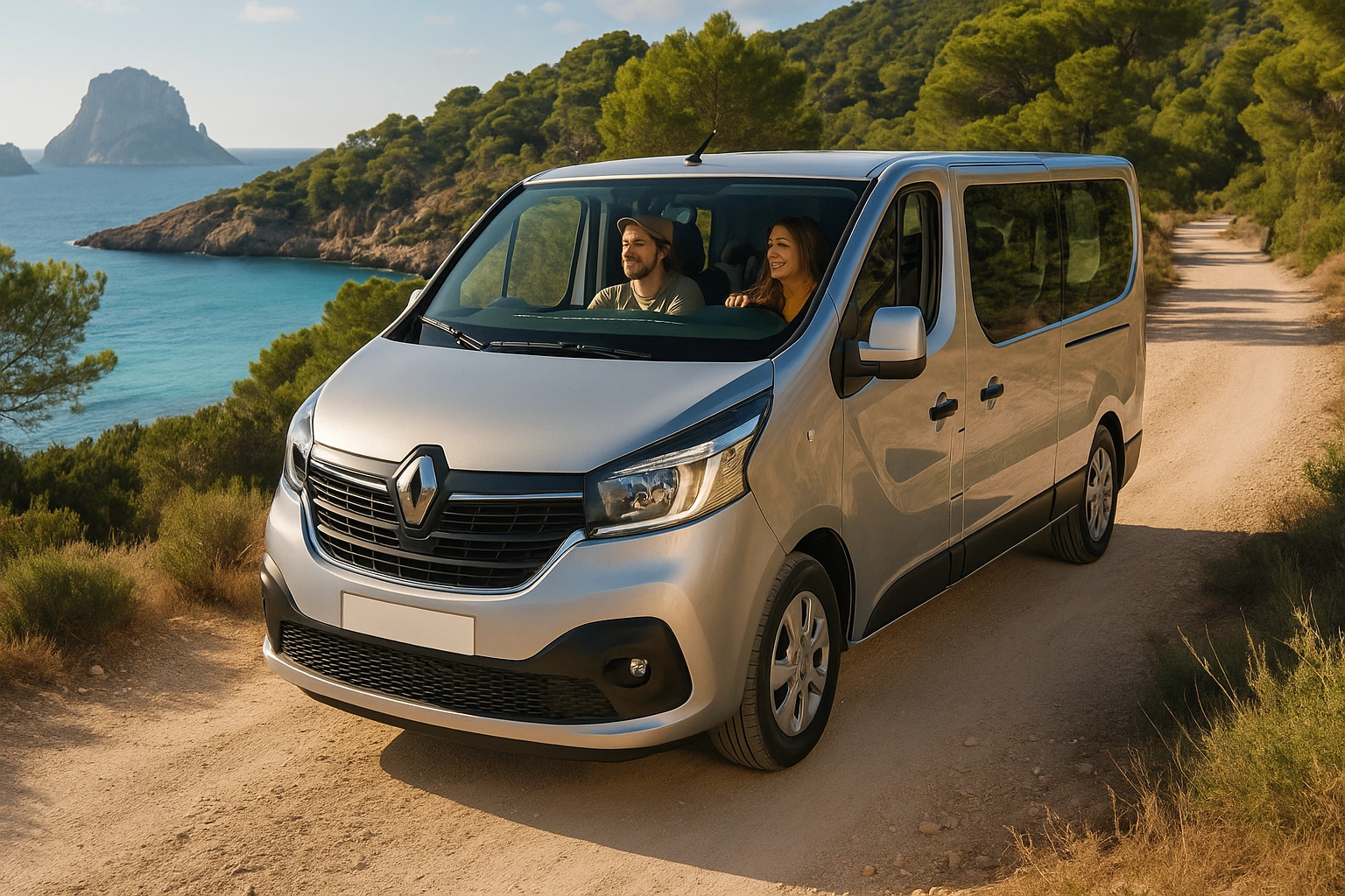 Alquiler furgoneta automática Renault Trafic en Ibiza