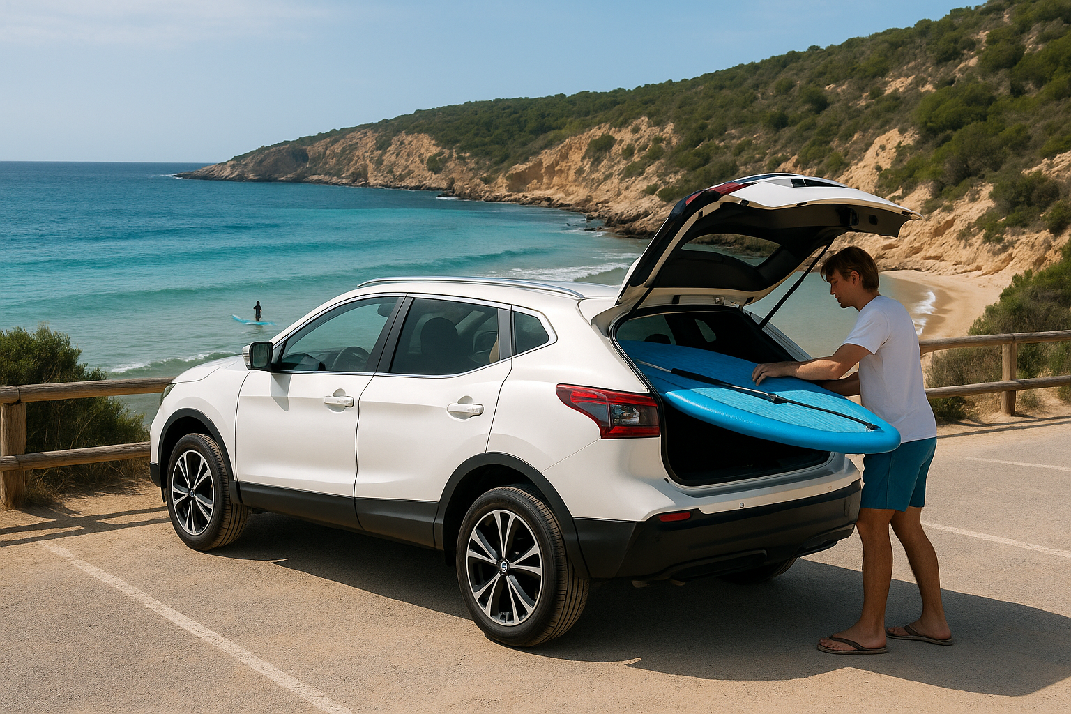 Alquiler mensual coche versátil Nissan Qashqai en Ibiza