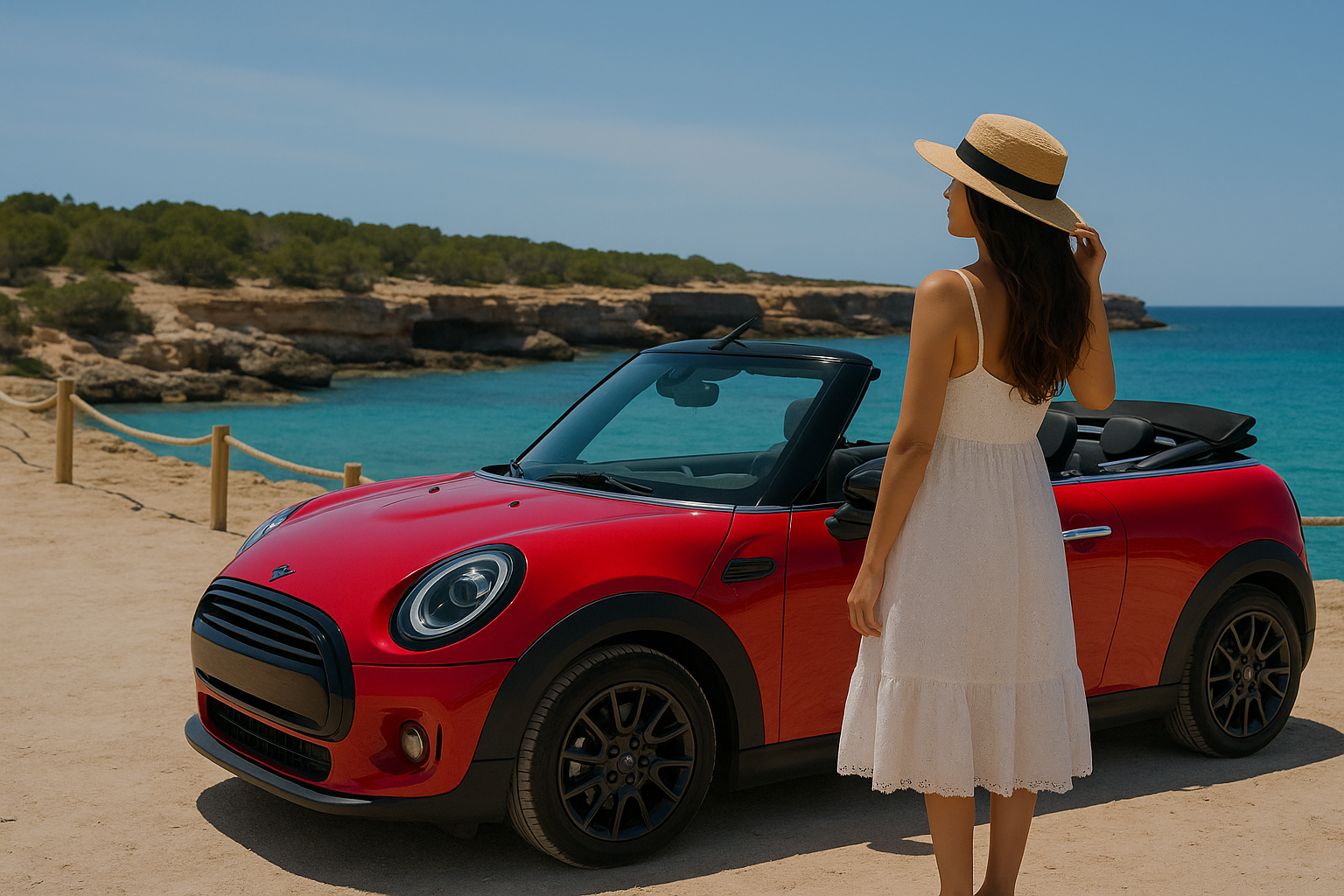 Equipo de Turbo Rent a Car en Ibiza o imagen histórica de la empresa